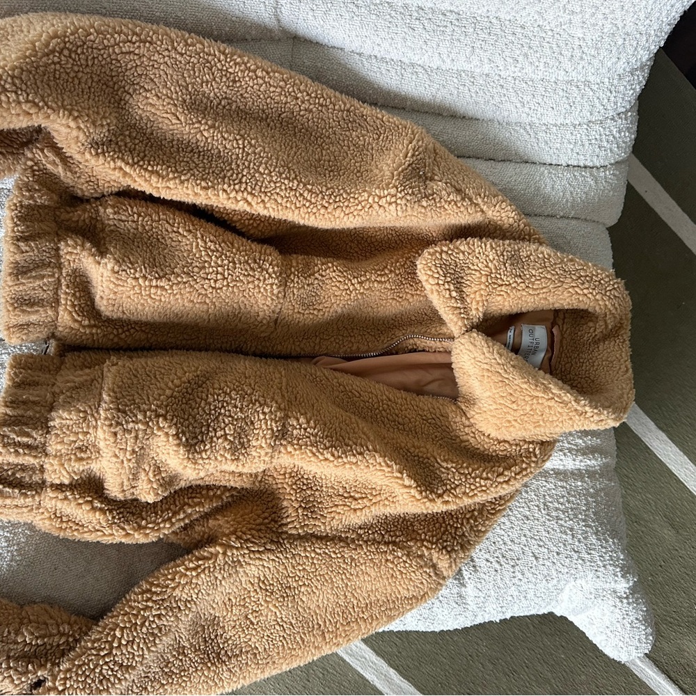 Cozy Tan Sherpa Jacket